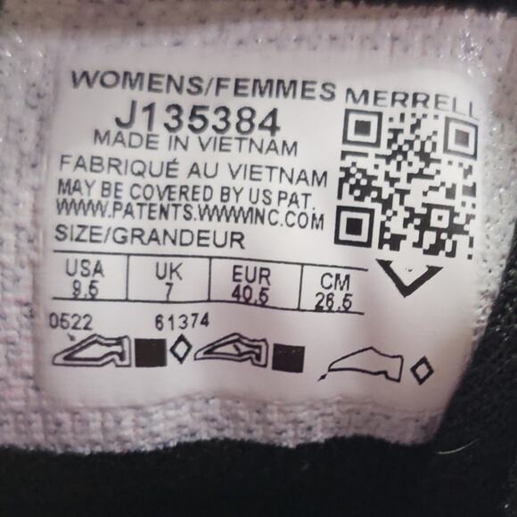 Merrel Barefoot Trail Glove 6 Vibram Black Blue Womens 9.5 Shoes J135384 - Picture 11 of 11